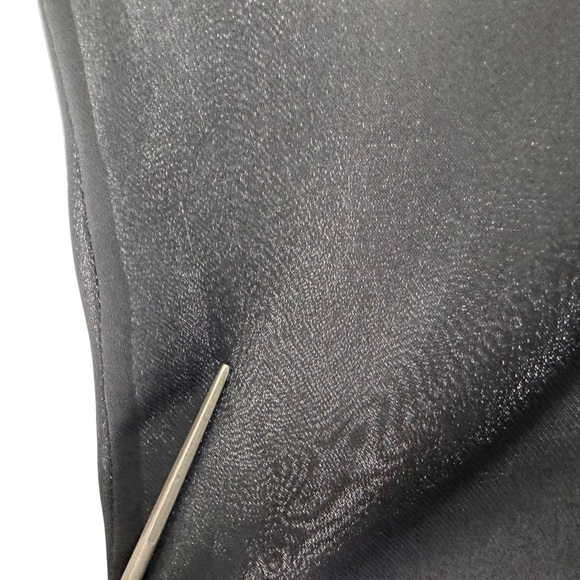 Parker Womens Ruffle Keyhole Neck Sleeveless Top Size Small Black Semi Sheer - Picture 5 of 9